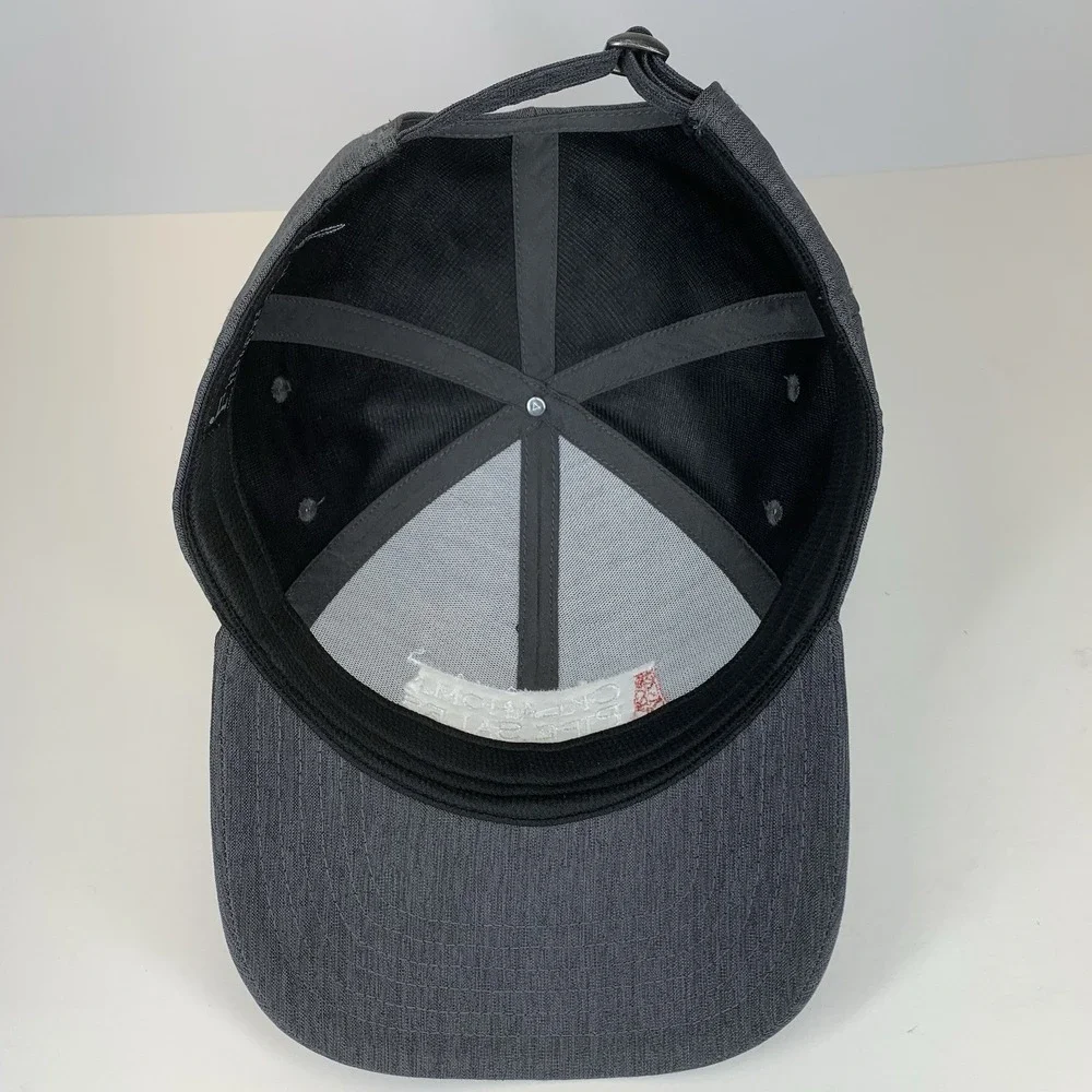 Oklahoma Pipe Sales Hat Gray OSFM Adjustable Strap Fahrenheit Baseball Cap